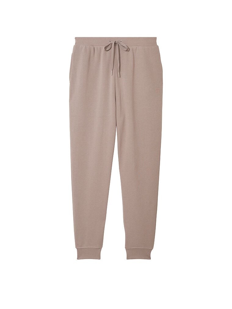 

Джоггеры Victoria's Secret Cotton Fleece High-Rise, бежевый