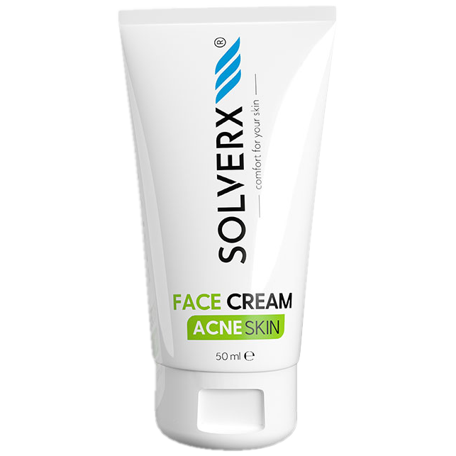 Solverx Acne Skin крем для лица от прыщей, 50 мл