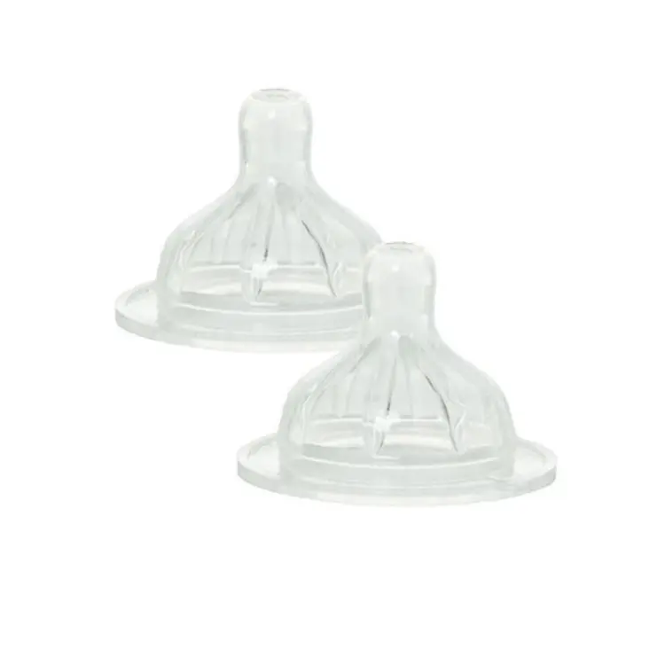 

Le Biberon Français комплект: силиконовые антиколиковые соски для бутылочек 0+, размер S, 2 шт/1 упак.