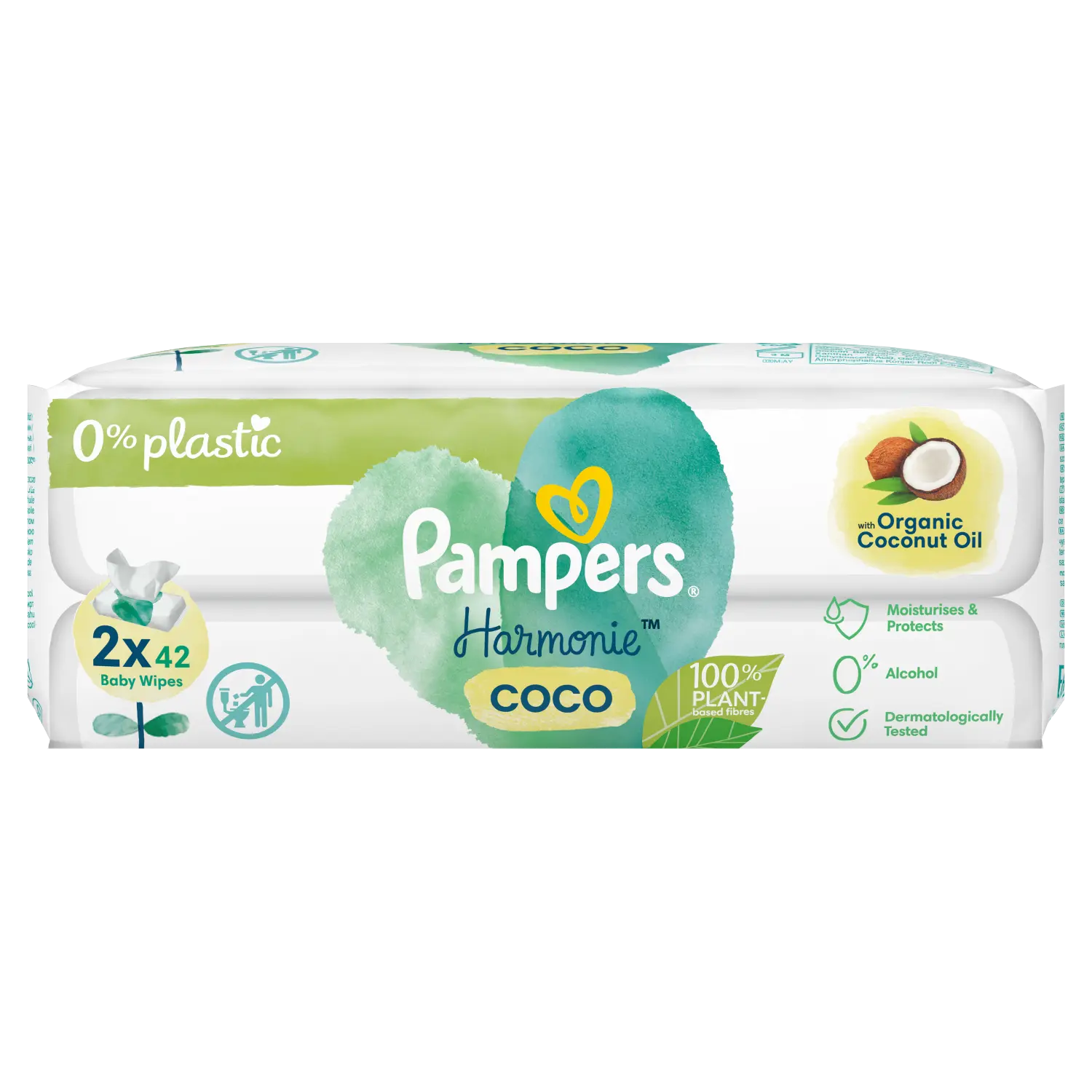 

Pampers Harmonie Coconut салфетки для ухода, 2x42 шт/1 упаковка