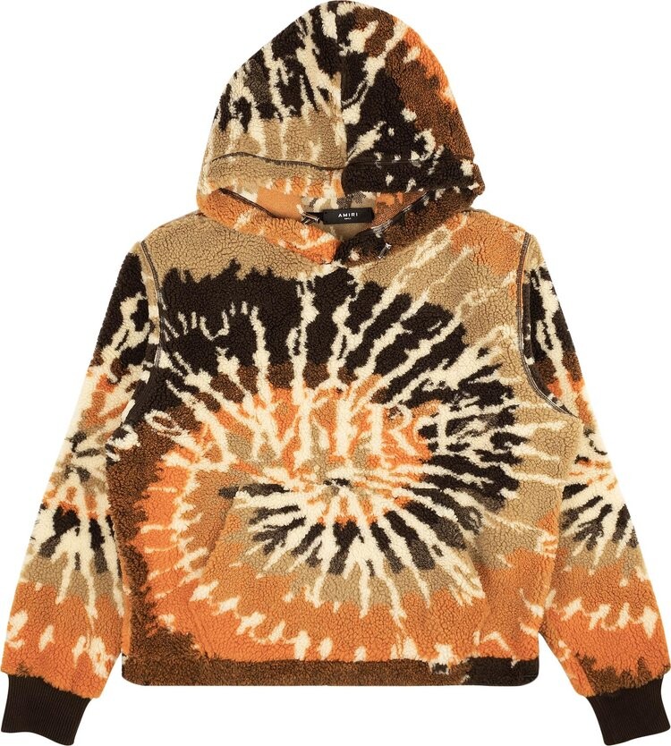 

Худи Amiri Tie Dye Polar Fleece Hoodie 'Orange/Black', оранжевый