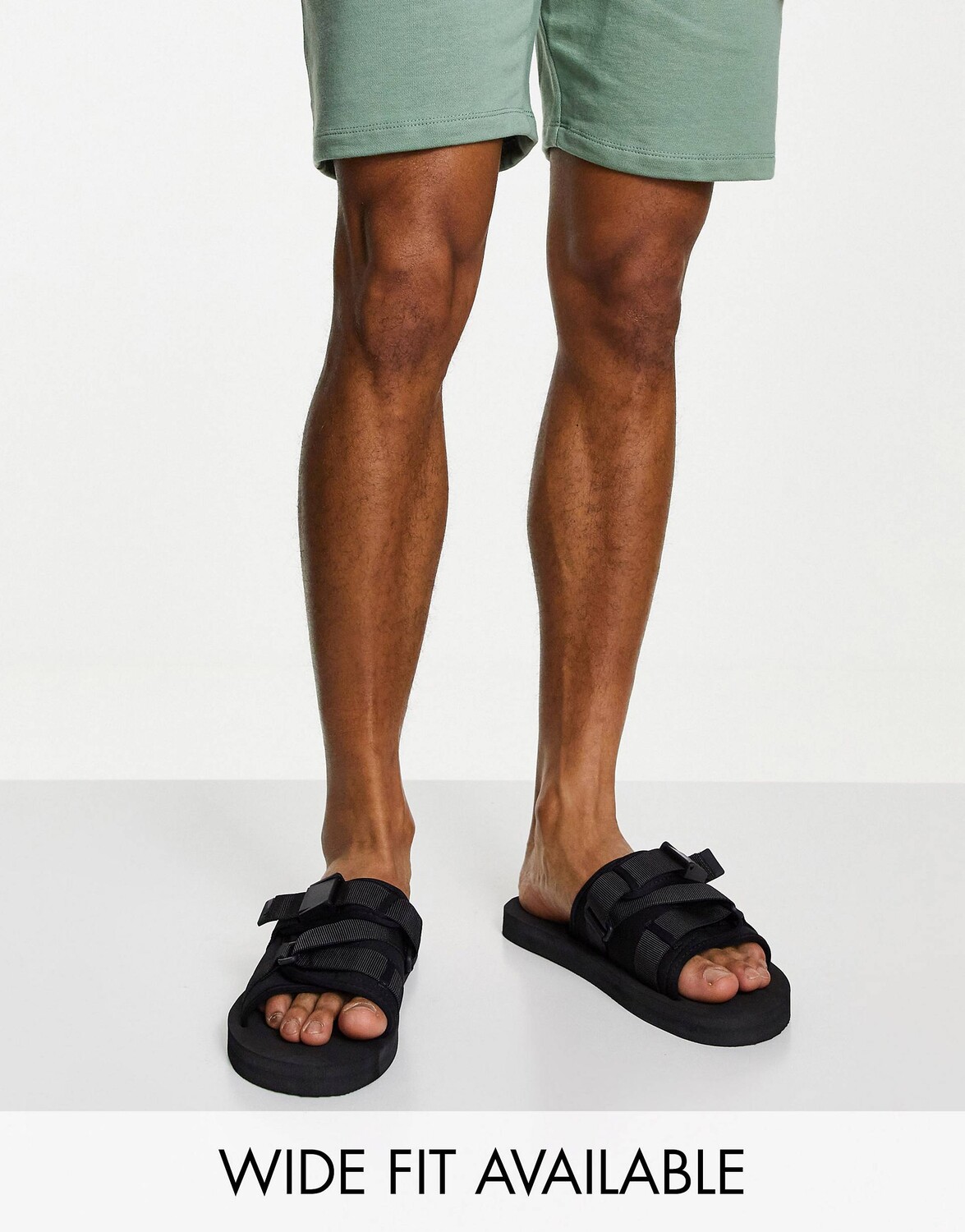 

Черные шлепанцы ASOS DESIGN tech