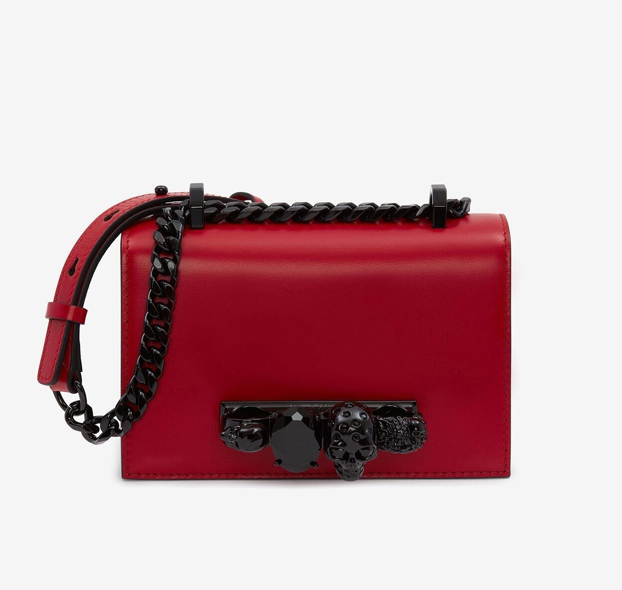 

Сумка кросс-боди Alexander McQueen Mini Jewelled, красный