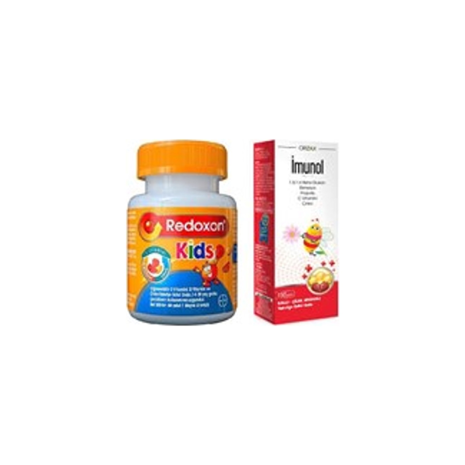 Пищевая добавка Redoxon для детей + Сироп Imunol имунол бузинный сироп orzax 4 упаковки по 150 мл