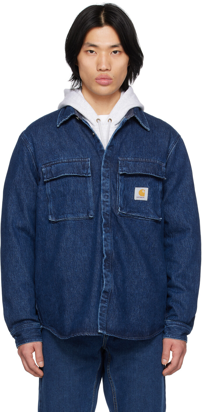 

Синяя джинсовая рубашка Monterey Carhartt Work In Progress