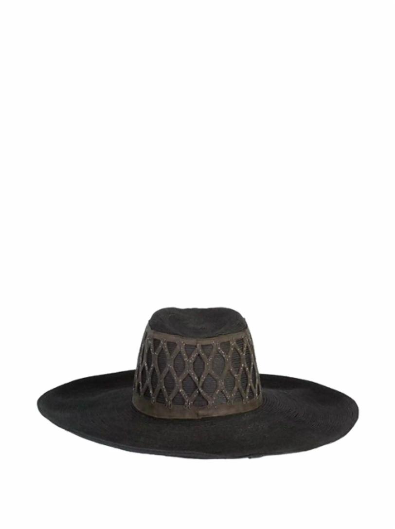Шляпа Brunello Cucinelli соломенная рыцарская шляпа с полым плетением