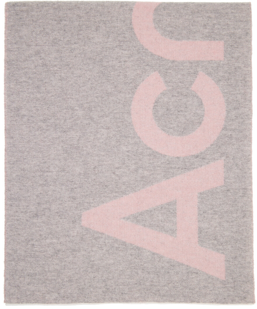 

Розово-серый шарф Toronty Acne Studios