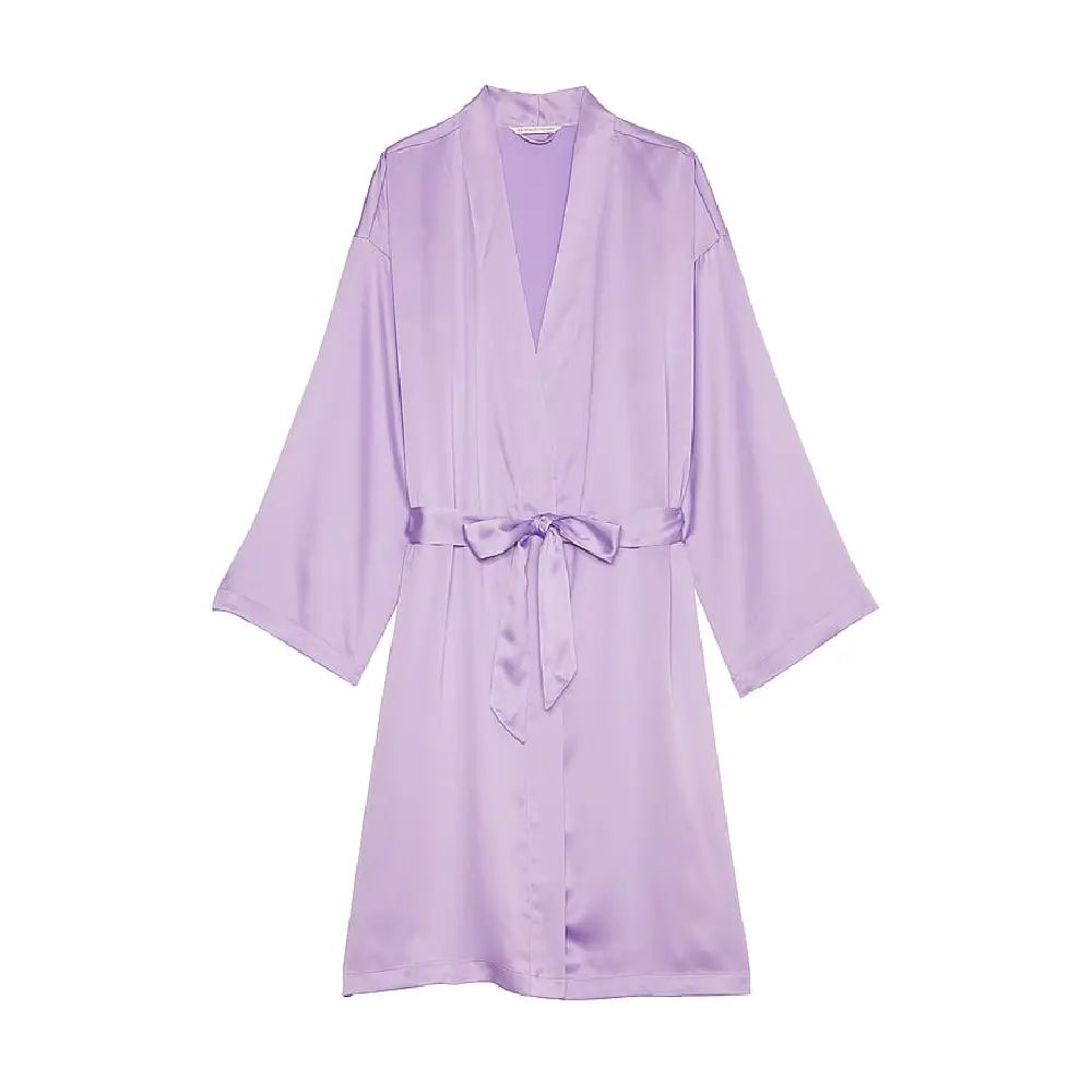

Халат Victoria's Secret Icon Satin Midi, сиреневый