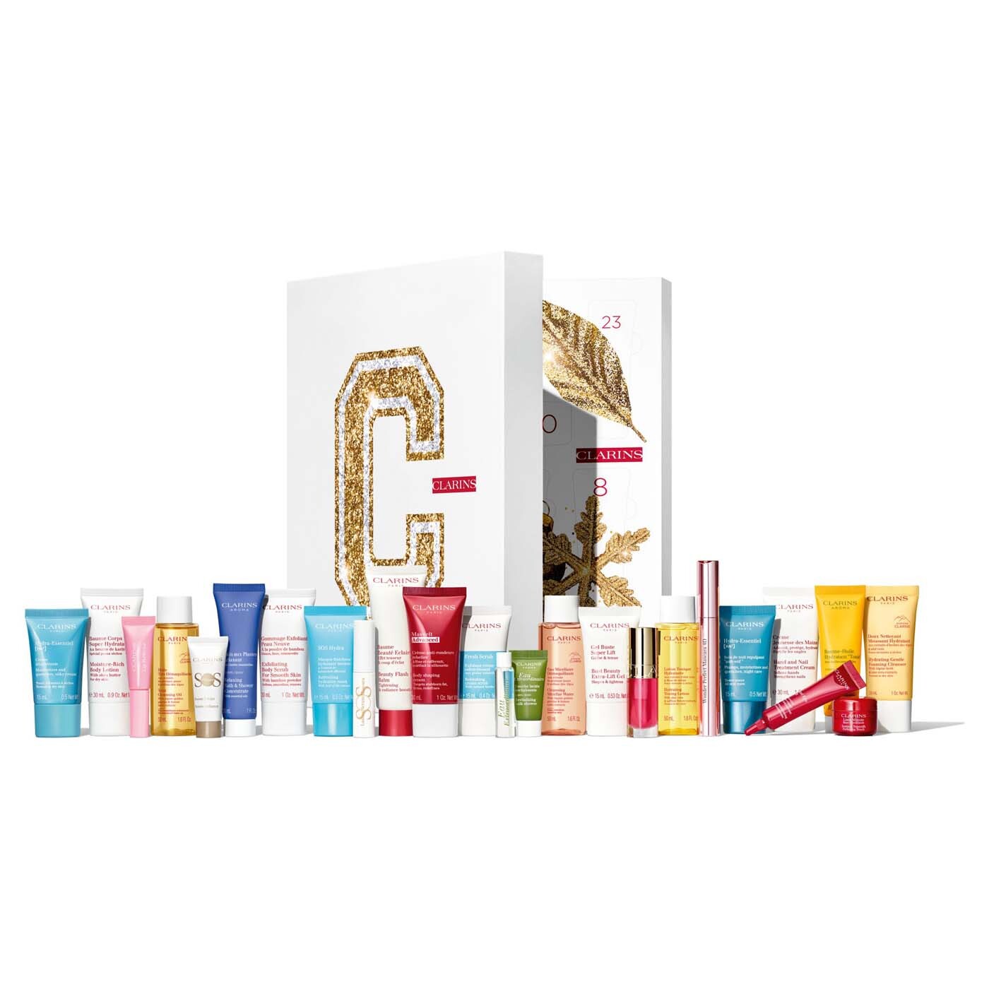 

Адвент-календарь Clarins 24 Days, 24 предмета