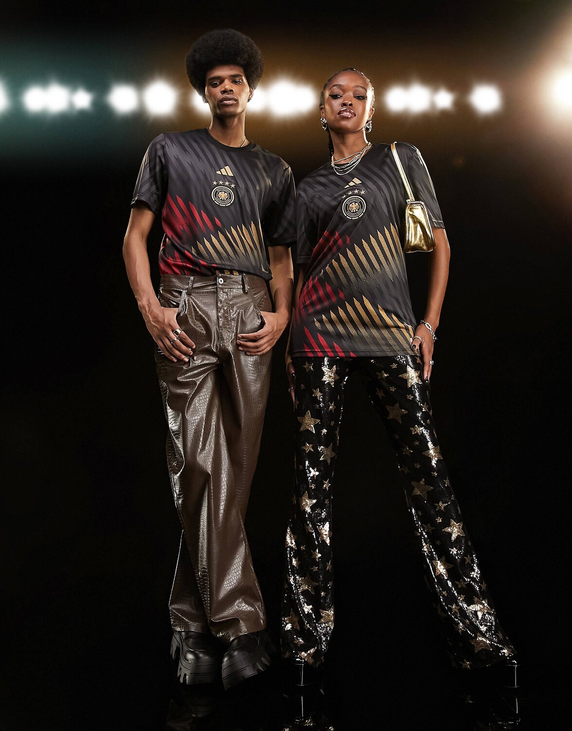 

Черная предматчевая футболка adidas Football Germany World Cup 2022