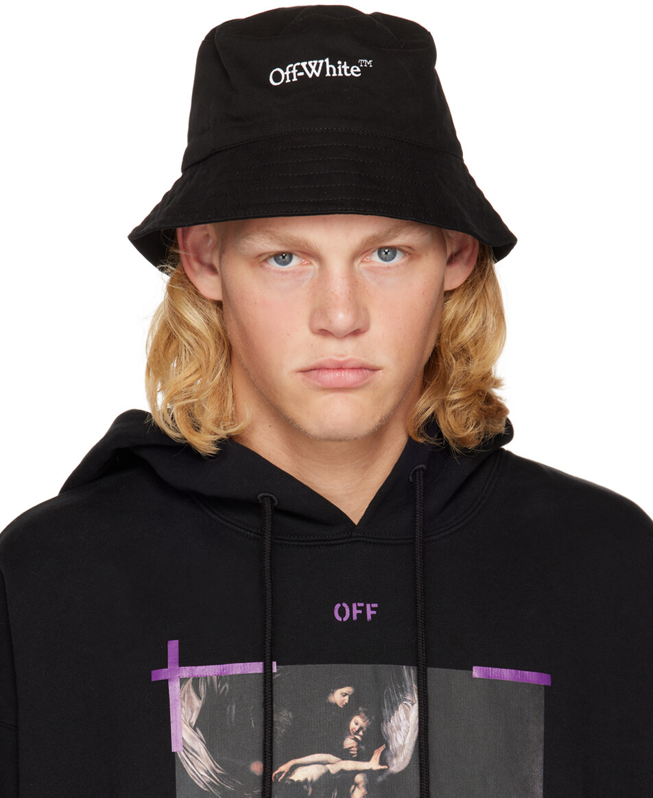 

Черная панама с книжной отделкой Off-White