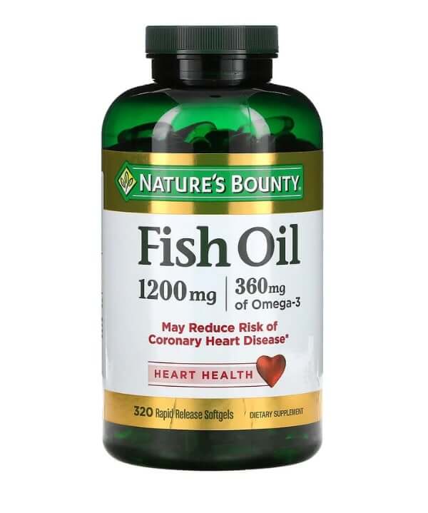 Рыбий жир Nature's Bounty 1200 мг, 320 мягких капсул