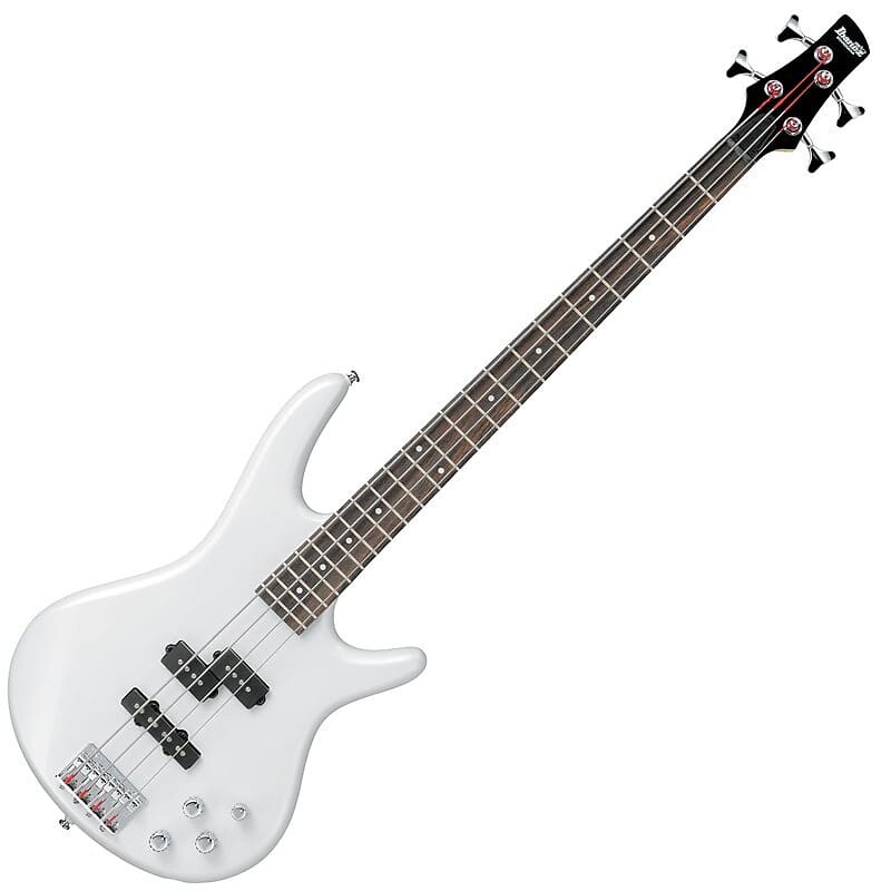 

4-струнная бас-гитара Ibanez GSR200, жемчужно-белый