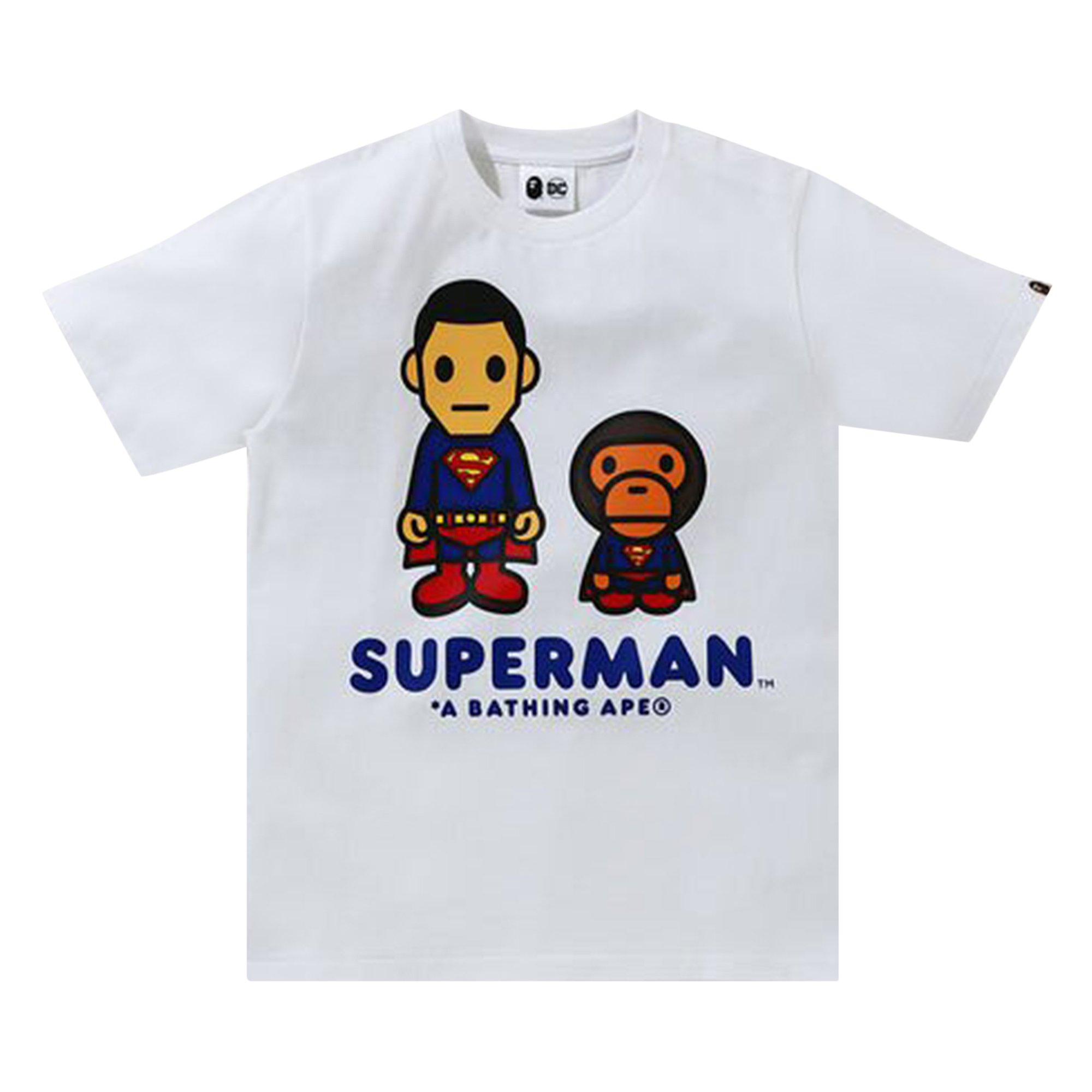 Футболка BAPE x DC Baby Milo Superman, цвет Белый футболка baby milo bape x xo the weeknd белая