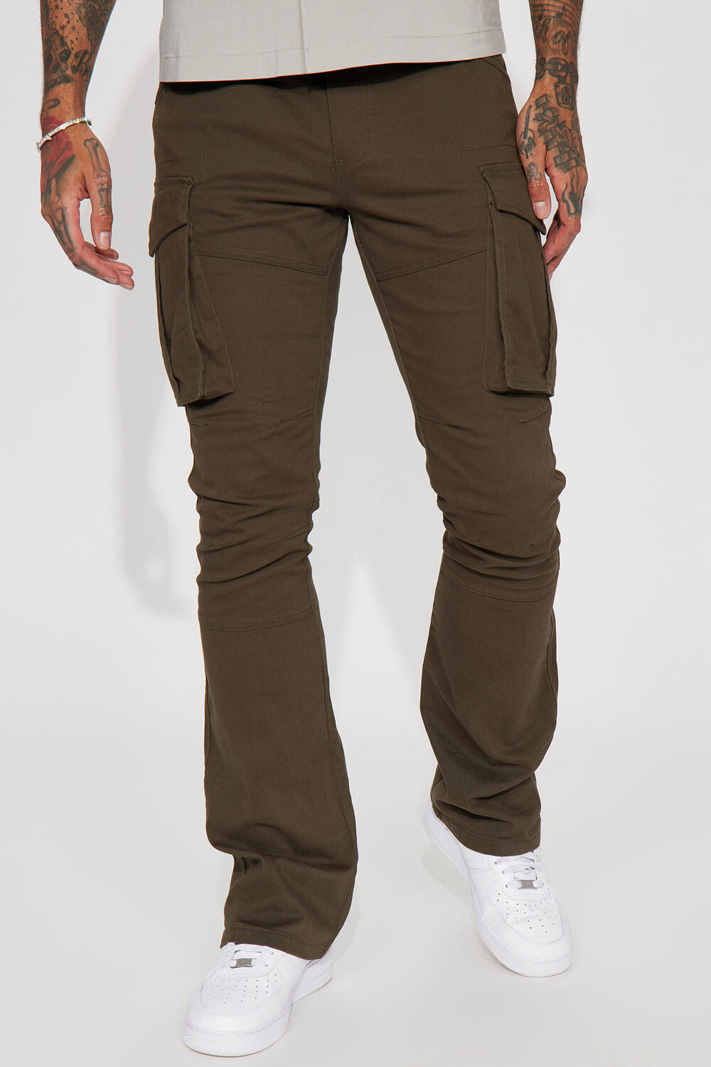 

Брюки карго Fashion Nova SM23B523, оливковый