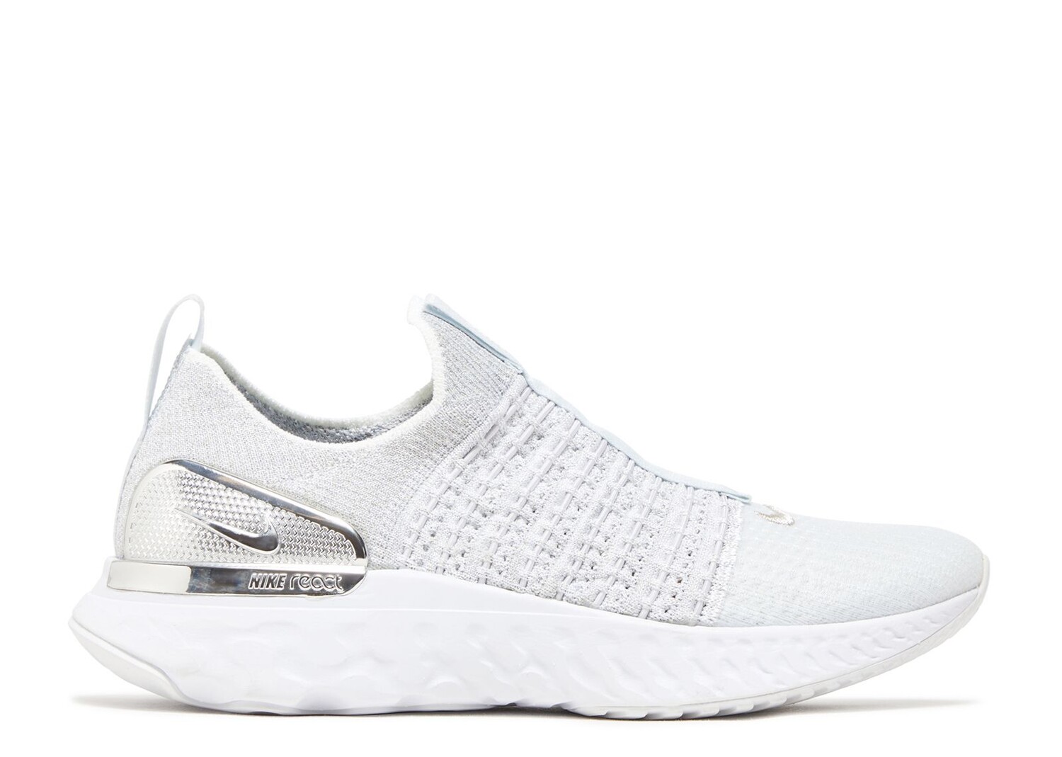 

Кроссовки Nike Wmns React Phantom Run Flyknit 2 Premium 'Pure Platinum White', белый