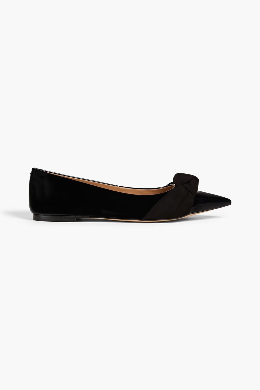 

Туфли Wheaton с острым носком из искусственной лакированной кожи с завязками Sam Edelman, черный