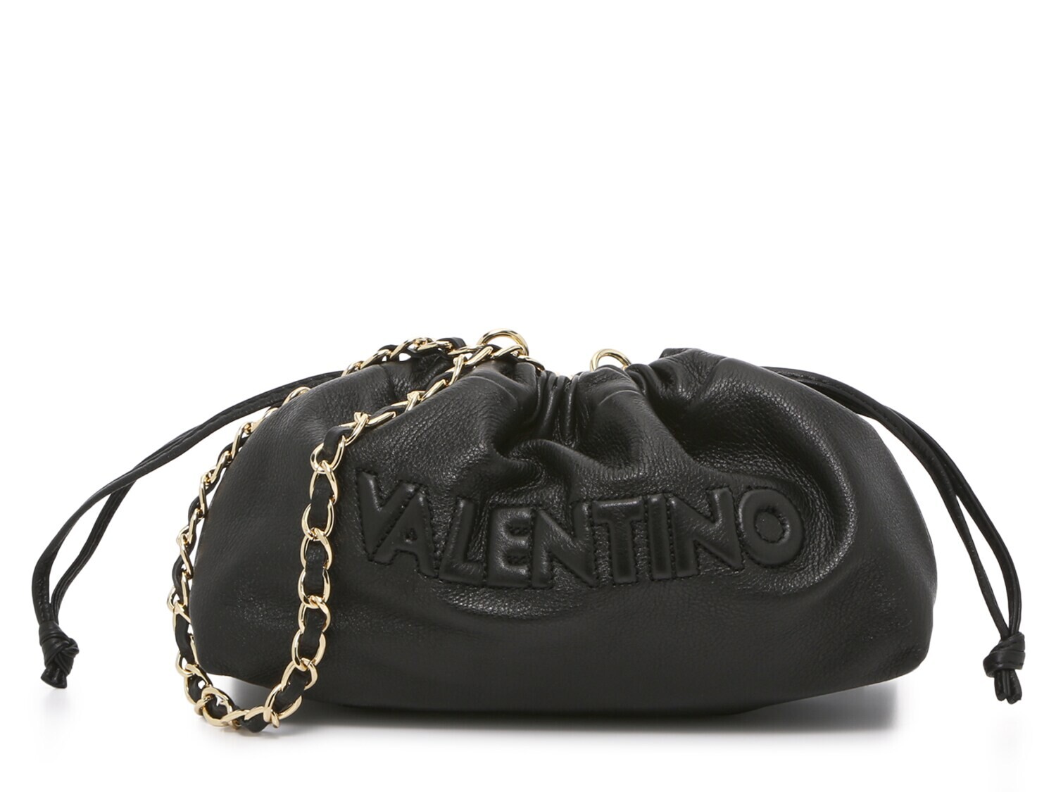 

Кожаный клатч Valentino Cara с тиснением, черный
