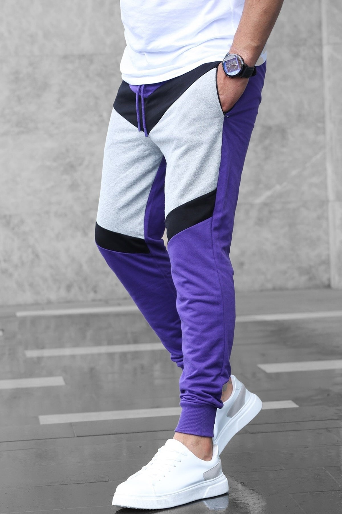 Спортивный костюм Madmext, фиолетовый спортивный костюм modanisa фиолетовый