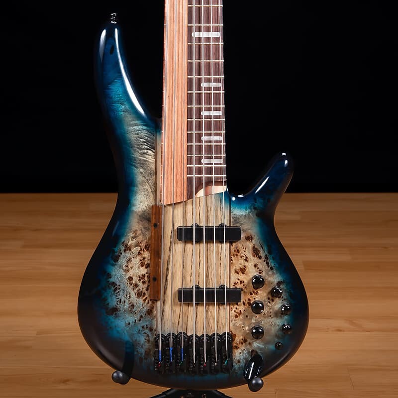 

Басс гитара Ibanez SRAS7 7-String Electric Bass - Cosmic Blue Starburst SN I230907892