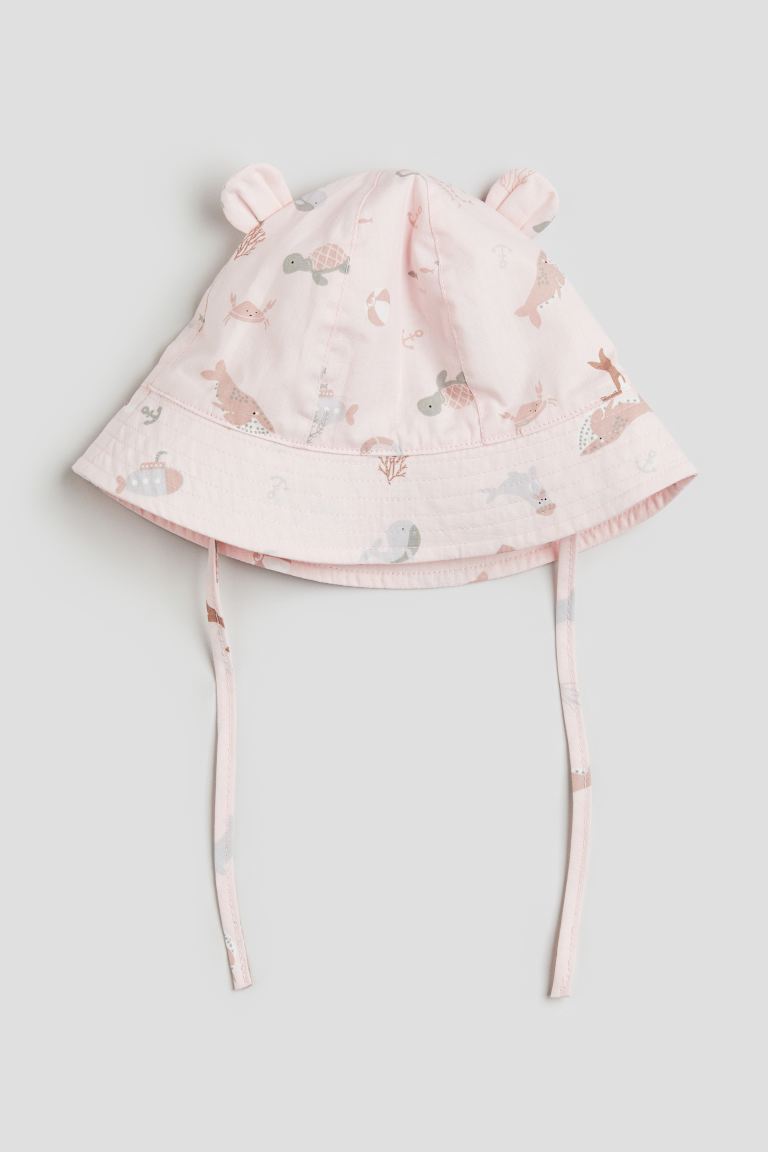Шляпа от солнца с ушками H&M, розовый