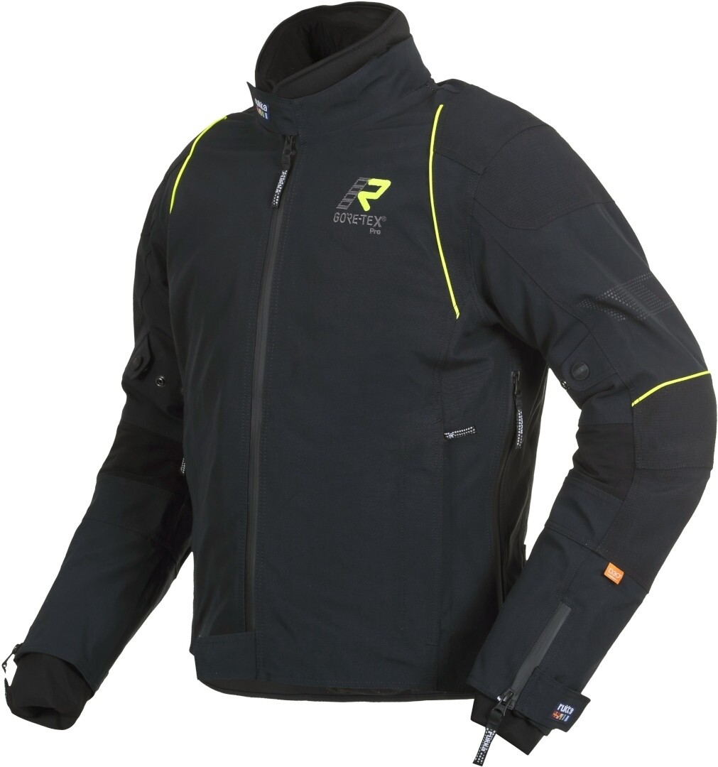 

Rukka Armarone Gore-Tex Мотоцикл Текстильная куртка, черный/желтый