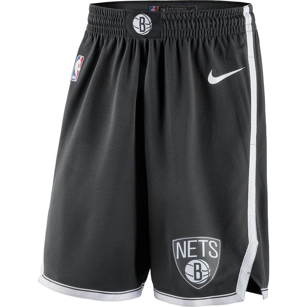 

Мужские шорты swingman brooklyn nets icon edition 2019/20 Nike, черно-белый