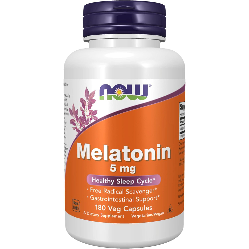 Мелатонин NOW Supplements 5 мг, 180 шт.