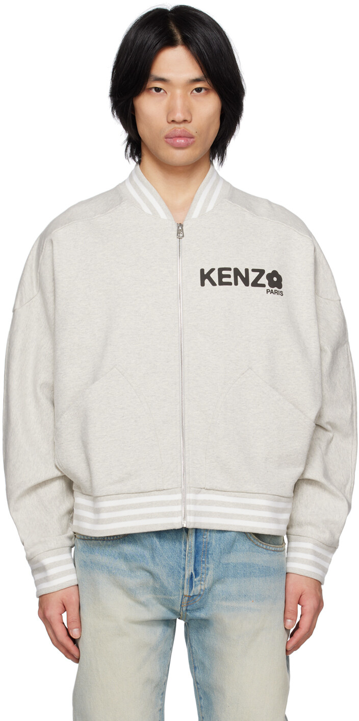 

Серый бомбер Kenzo Paris Boke Flower 2.0