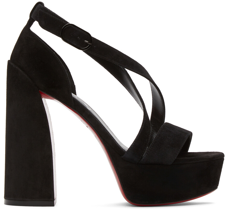 

Черные замшевые туфли на каблуке Movida 130 Christian Louboutin