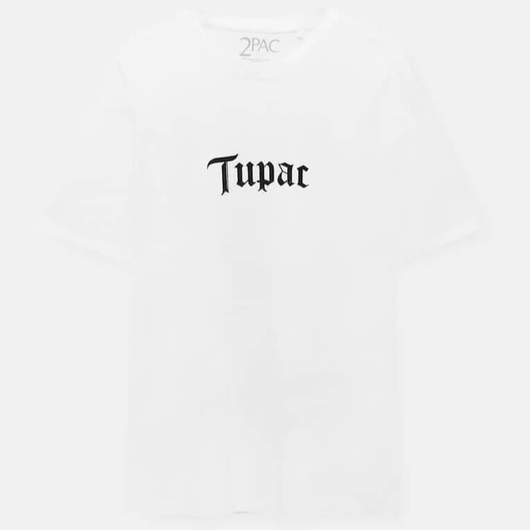 

Футболка с надписью Tupac Pull&Bear Oversize, белый