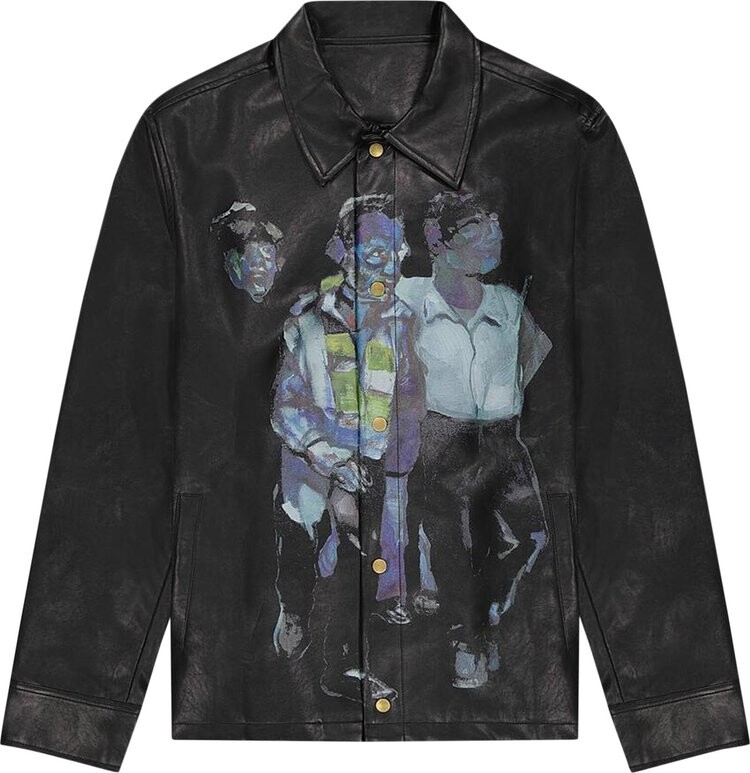 

Рубашка KidSuper People Long-Sleeve Shirt 'Black', черный