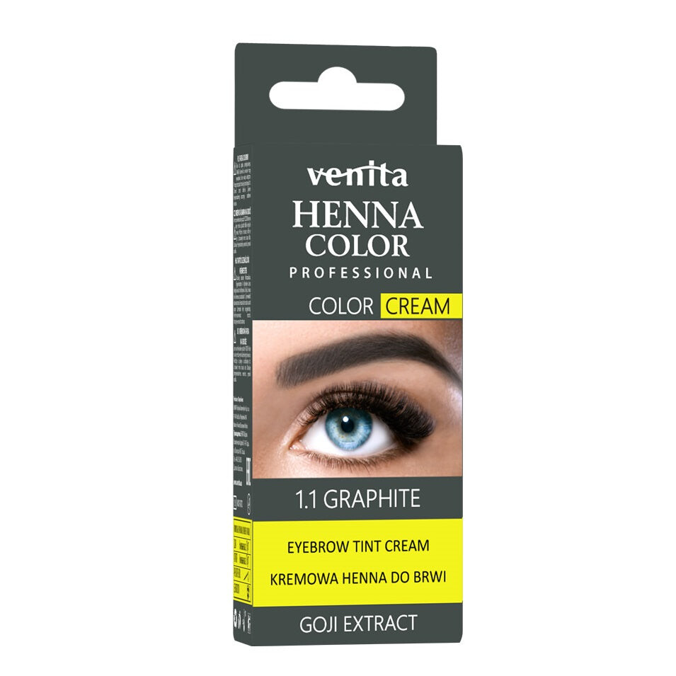 

Venita Henna Color Cream хна для бровей и ресниц в креме 1.1 Графит 30г