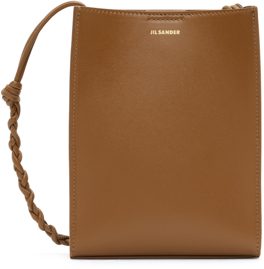 

Коричневая маленькая сумка с завязками Jil Sander