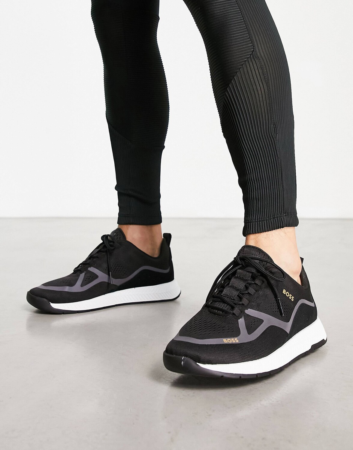 

Черные кроссовки BOSS Casual Titanium Runn