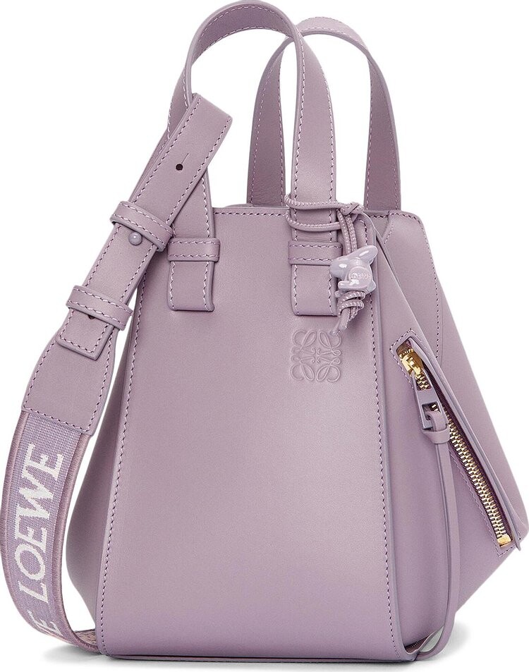 

Сумка Loewe Hammock Monochrome Compact Bag Purple Fog, фиолетовый