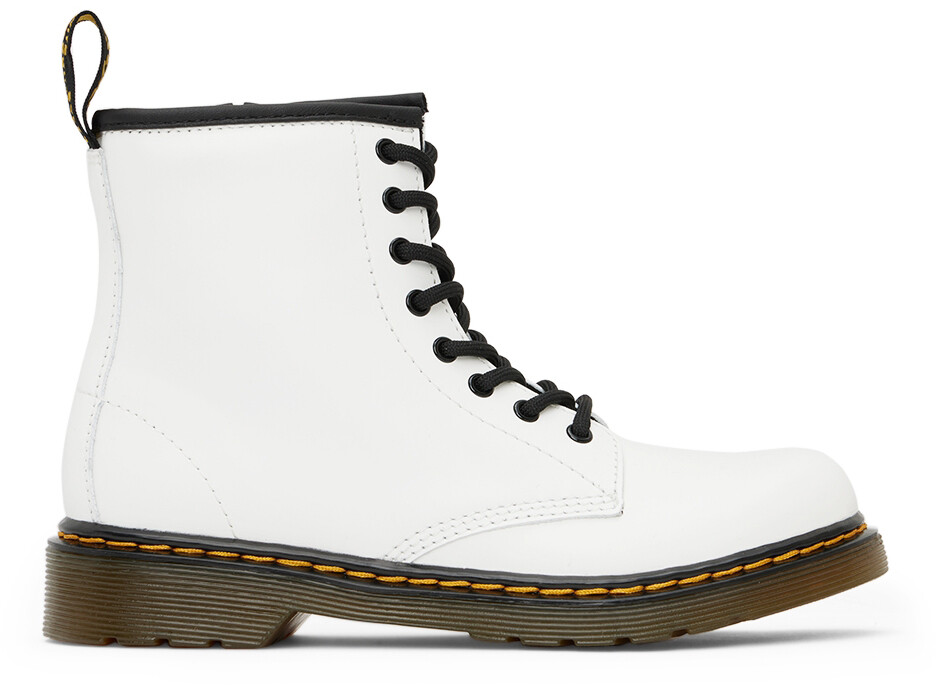 

Детские белые ботинки 1460 для больших детей Dr. Martens