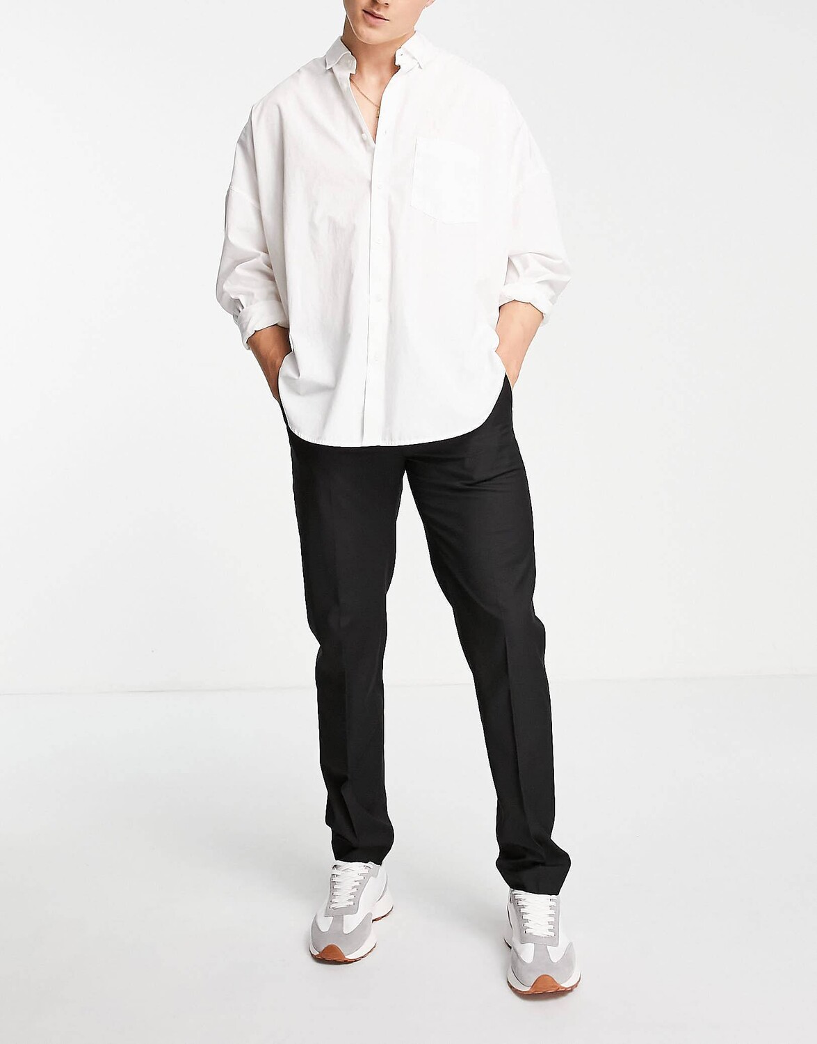 

Черные узкие элегантные брюки ASOS DESIGN, Черный