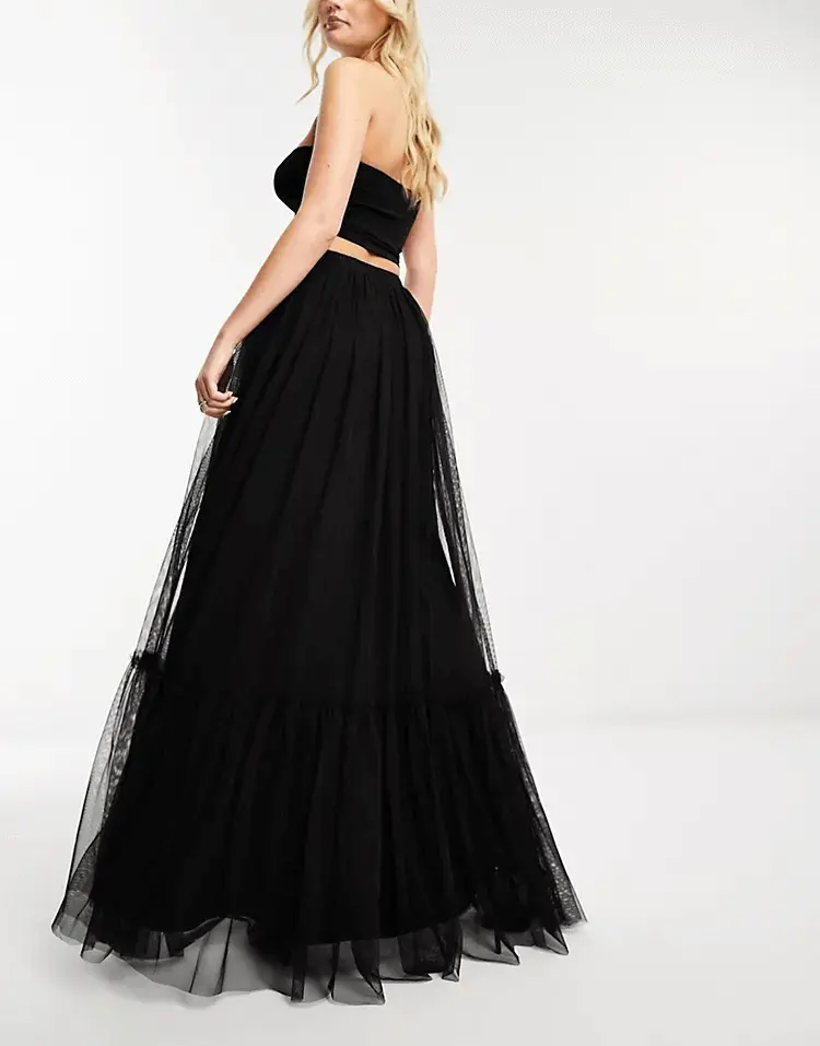 

Юбка Beauut Tulle Maxi With Hem Detail, черный