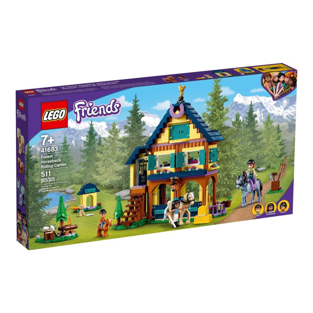 lego friends набор игрушек школа верховой езды с алией и мией Конструктор LEGO Friends 41683 Лесной клуб верховой езды