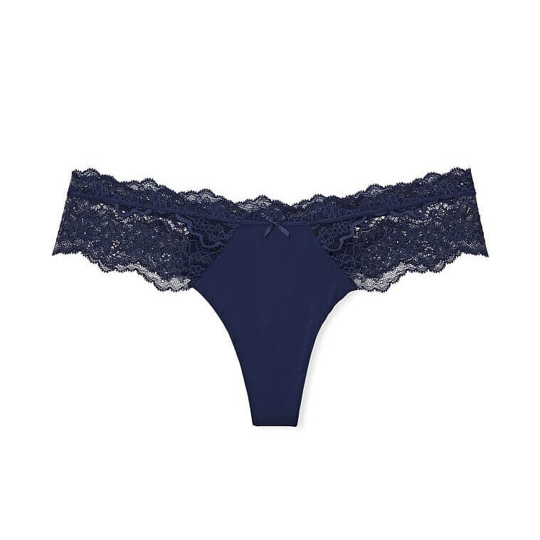 

Трусики-стринги Victoria`s Secret Lace Trim, синий