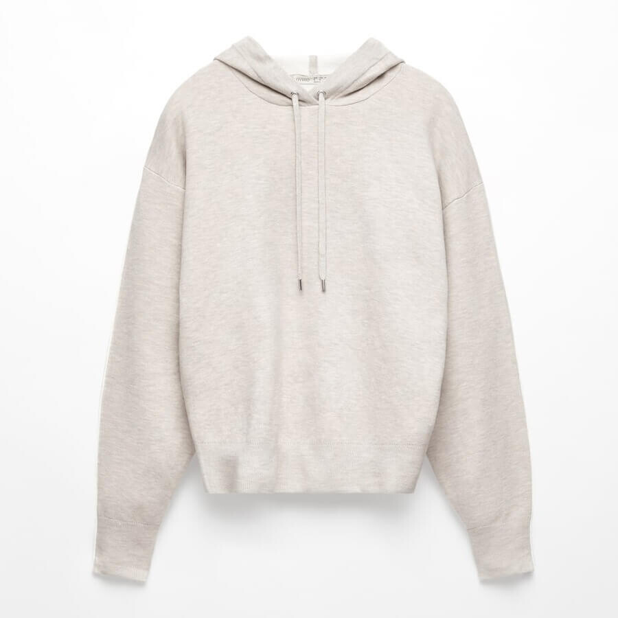

Худи Oysho Knit Hoodie, серый