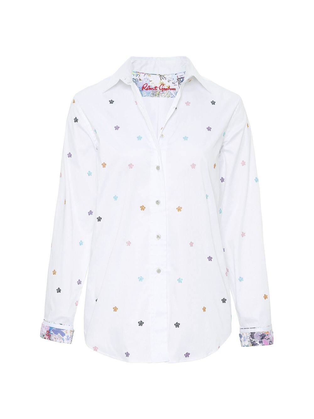 

Рубашка Carrie с цветочной вышивкой Robert Graham, белый