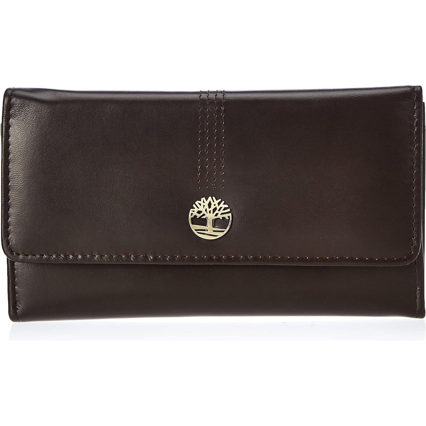 Кожаный кошелек-клатч Timberland RFID Flap Organizer, коричневый кошелек кожаный женский lison kaoberg k 9102
