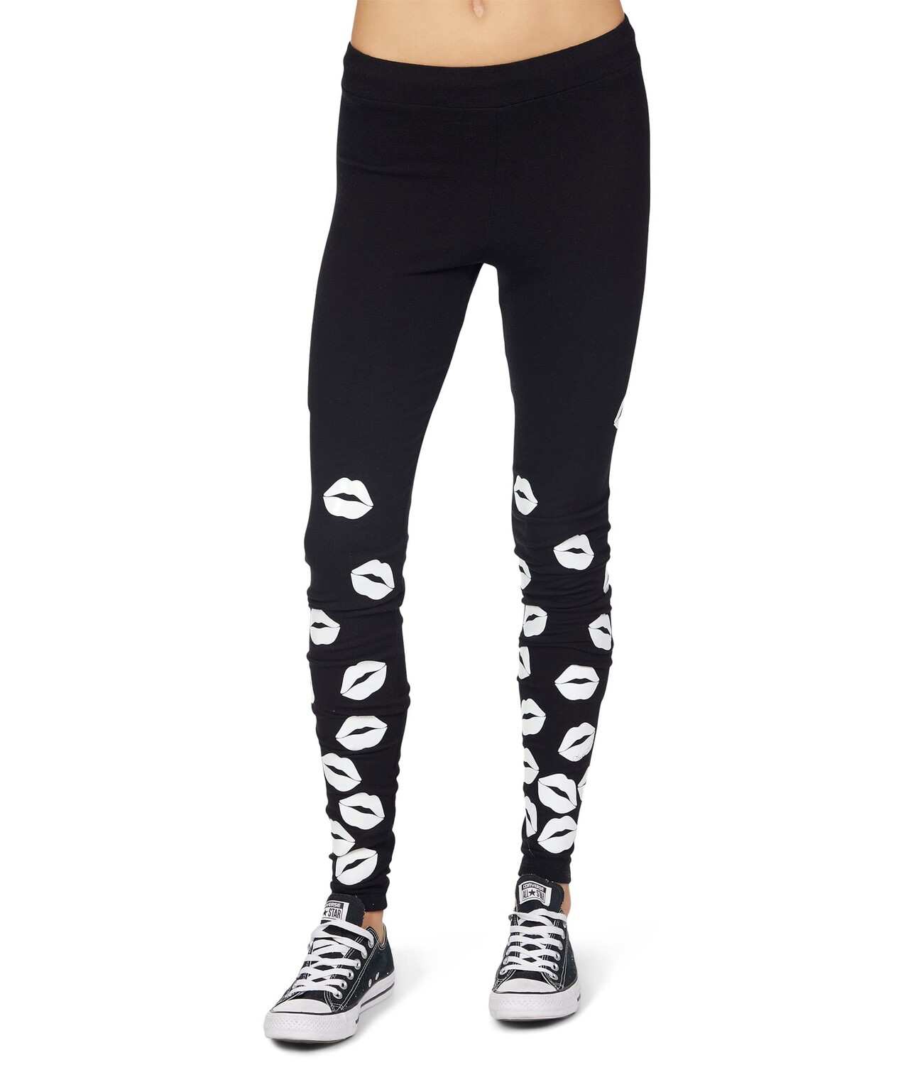 

Леггинсы Lauren Moshi, Shae White Foil Scattered Lips Leggings