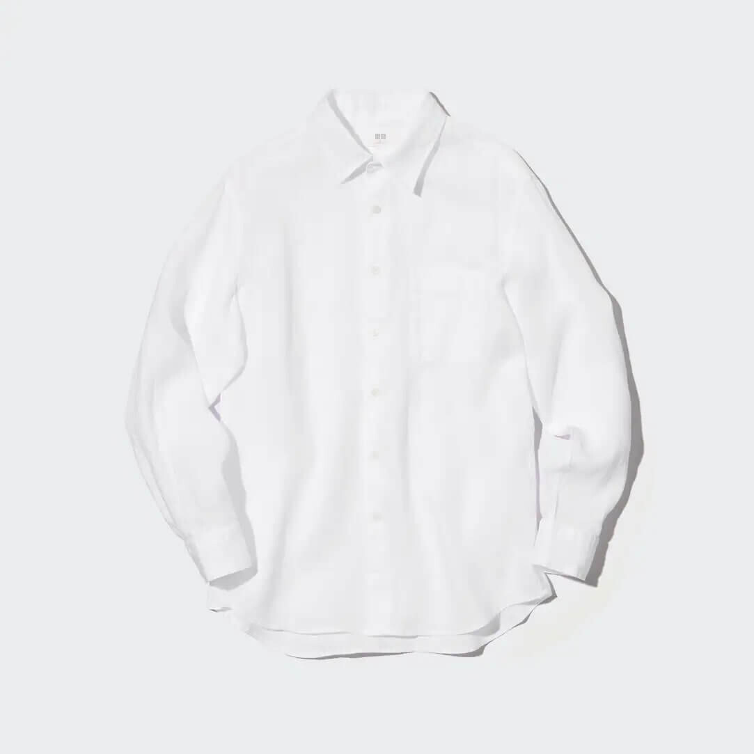 

Рубашка Uniqlo 100% Premium Linen, белый