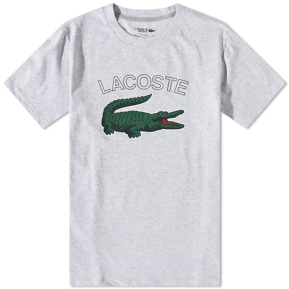 

Футболка Lacoste Large Logo Tee, Серый