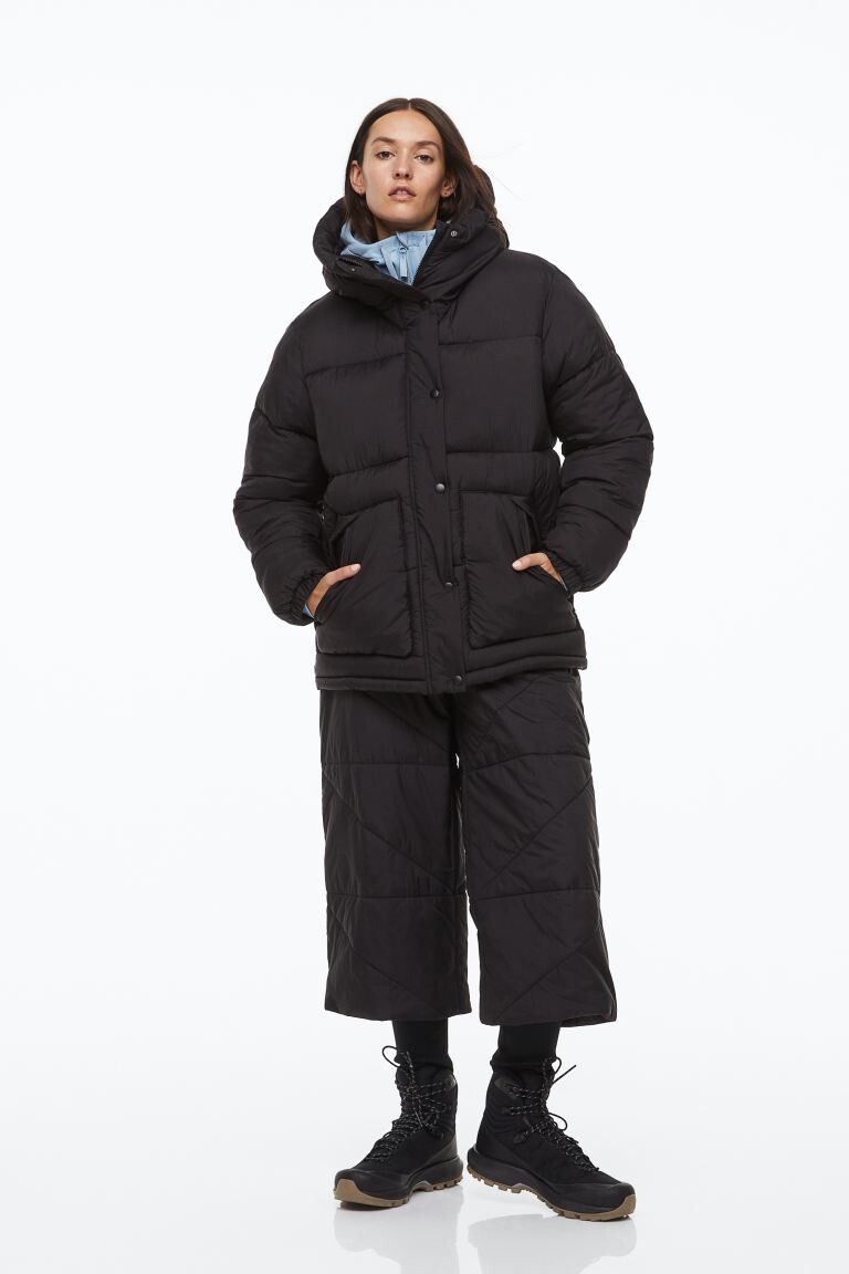 

Пышные брюки с поясом H&M, черный
