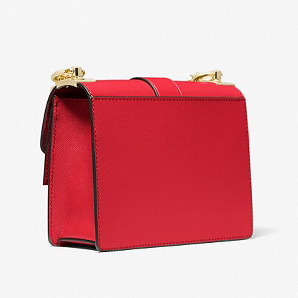 

Сумка кросс-боди Michael Michael Kors Greenwich Small Saffiano Leather, малиновый