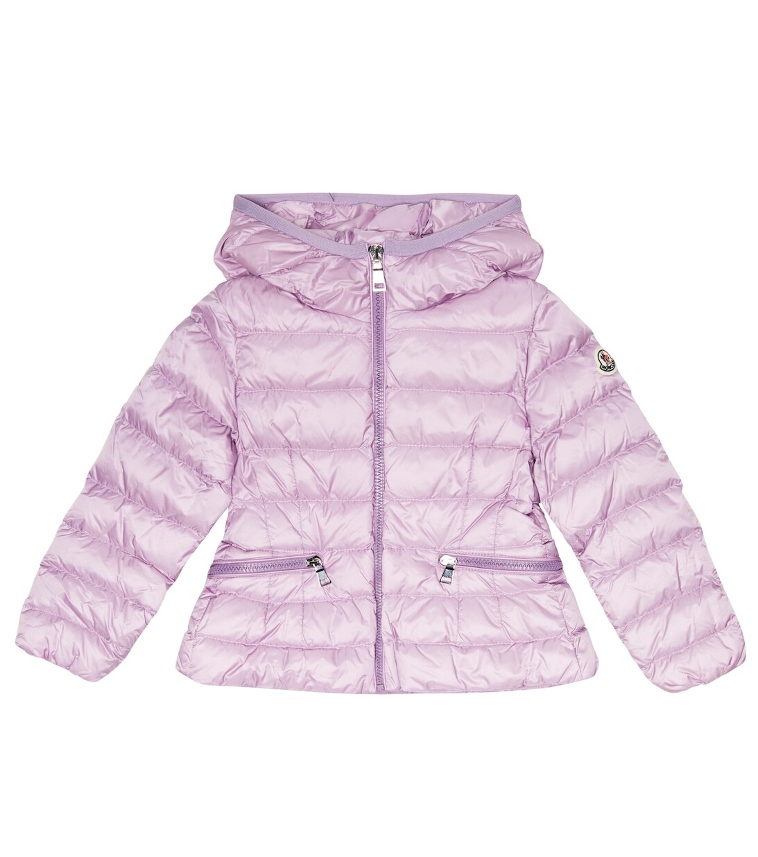 

Пуховик Liset с капюшоном Moncler Enfant, фиолетовый